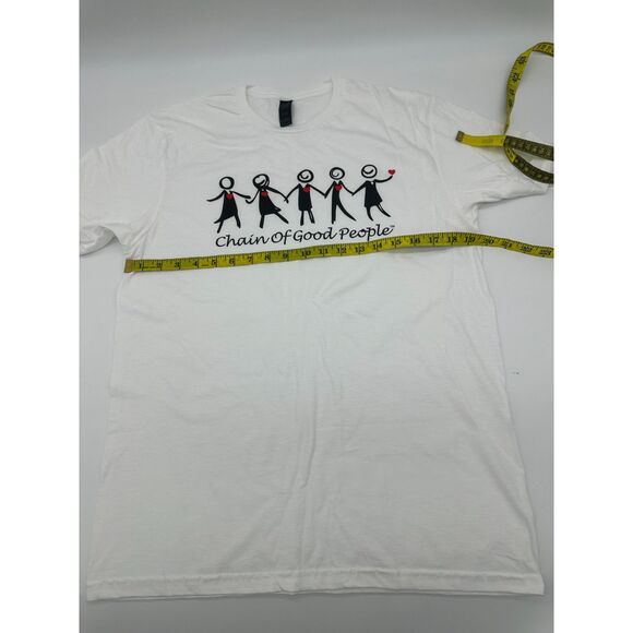 Chain of Good People ™ Unisex T-Shirt Crew Neck Sz M Short Sleeves Cotton NWT - Picture 6 of 7